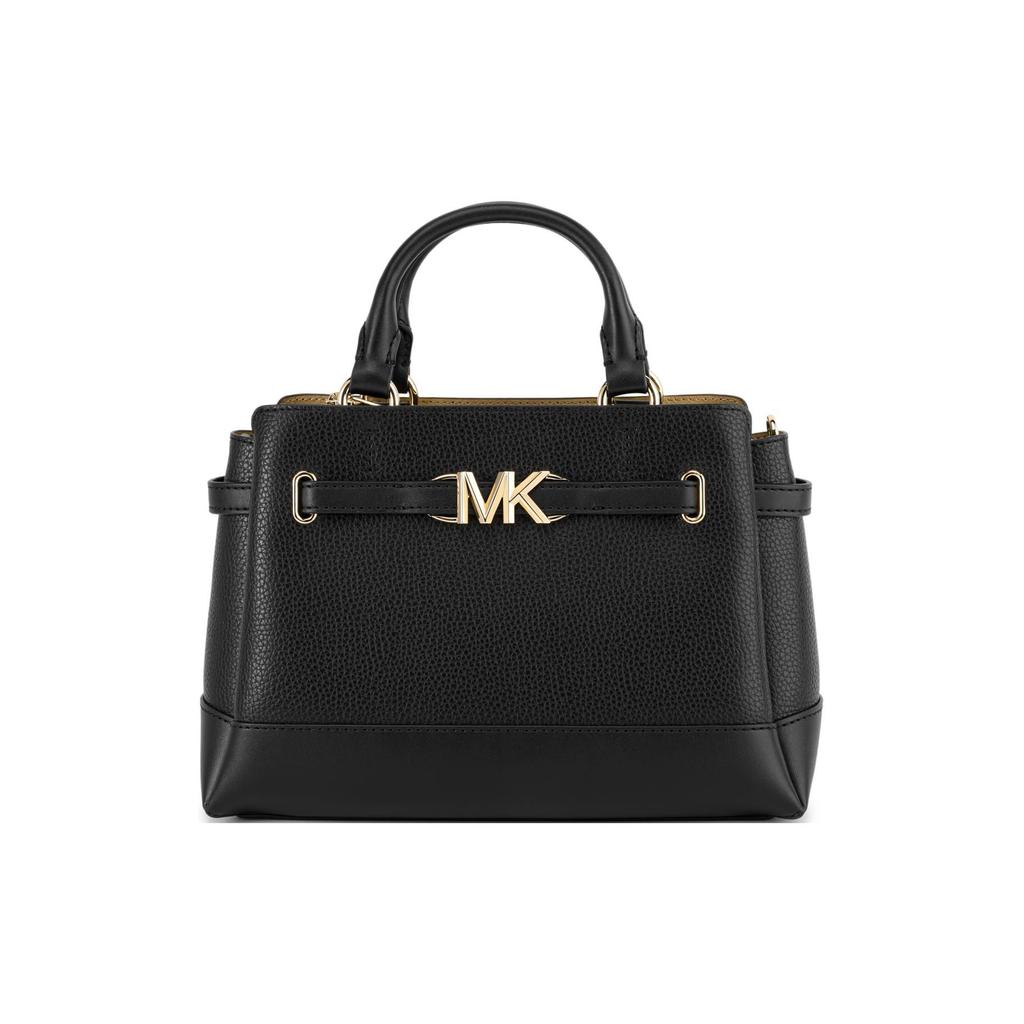 Michael Kors Mk Reed Klassisch Unifarben Tragbar Pendler Leder und Synthetikleder Handtasche Damen Handtasche Schwarz 35S3G6RS1T-001