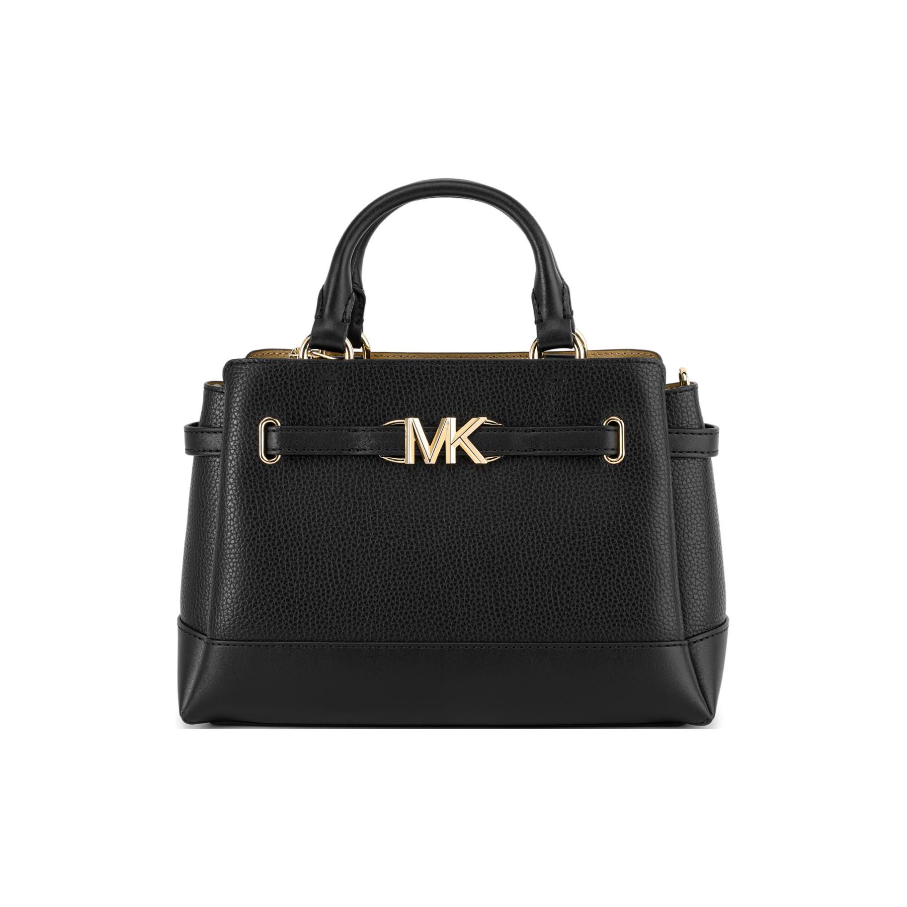 

Michael Kors Mk Reed Classic Solid Color Portable Commuter Leather And Synthetic Leather Handbag Women Handbag Black 35S3G6RS1T-001 Shopping Bag Set(Basic Set+Shopping Bag)