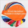 36-Inch Big Latex Balloon, Colorful Round Helium ,Baby Shower, Birthday Party Decoration KTY