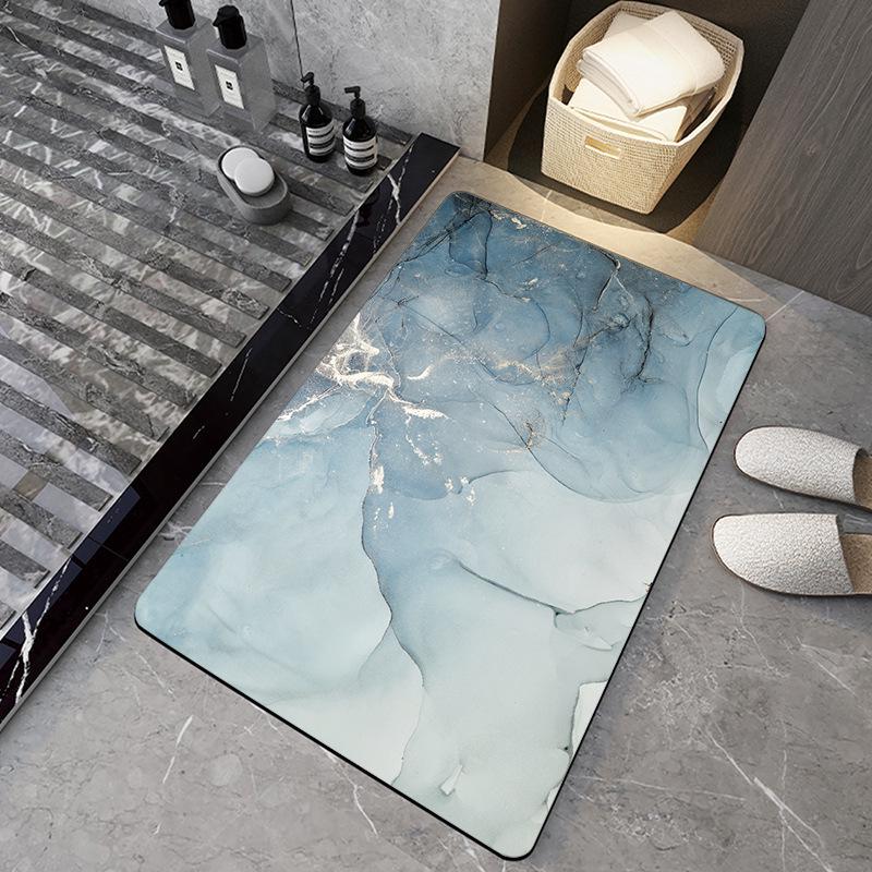 Diatomaceous Earth Bathroom Floor Mat - Light Luxury, Dirt-Resistant, Easy Clean, Wear-Resistant
