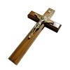 Solid Wood Cross Jesus Catholic Cross Wall Mounted Crosses Prayer Religious Gift Church Ornaments Wall Hanging Cross