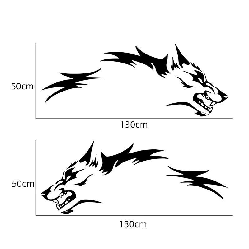 1 STÜCK Heulender Wolf Aufkleber Auf Dem Auto Vinyl Aufkleber Wasserdicht Dekoration Autoaufkleber