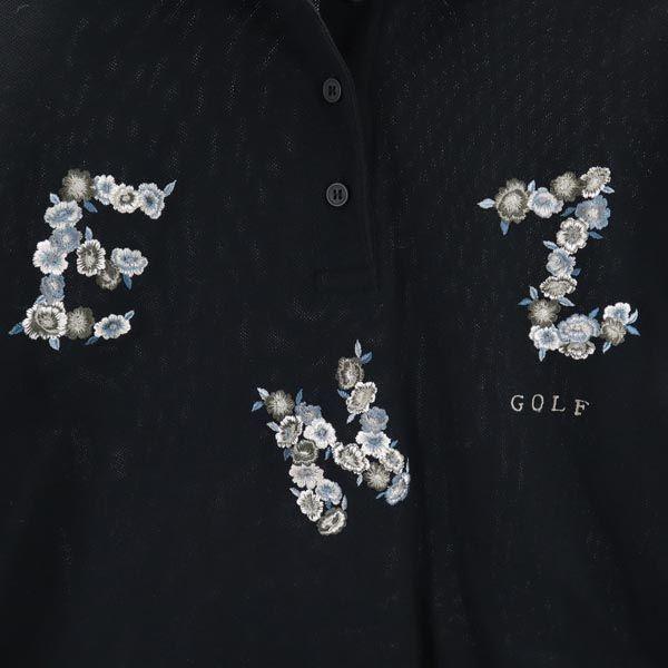 KENZO GOLF Années 90 Polo manches longues 2 Marine Femme Occasion