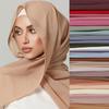 Ramadan Women Muslim Chiffon Hijab Shawls Scarf Modal Cotton Jersey Hijabs Plain Soft for Lady Voile Head Wraps Islamic Turban