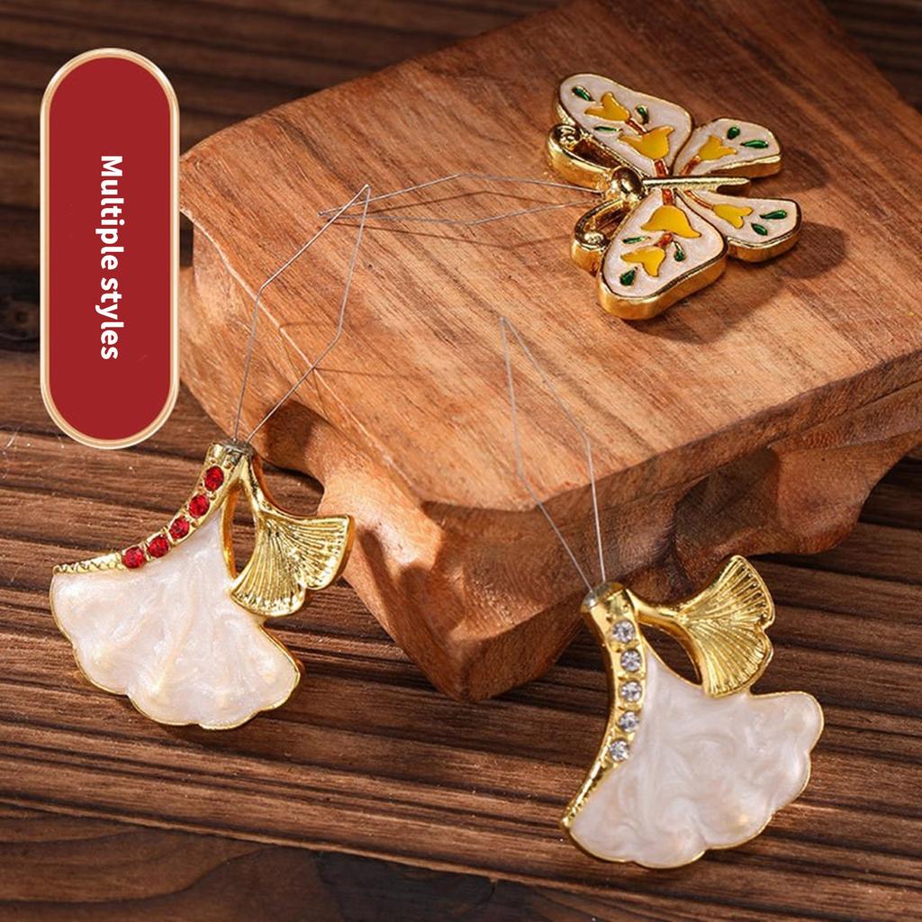 Schmetterling Nadel Einfädler Chinesische Stile Nadel Einfädler Einfach einzuführen Handnähnadel Blatteinfädler für Handwerk