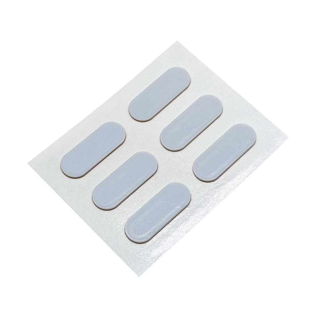 High-Slick Mouse Pads, PTFE, General Purpose, Long Side: 16mm, Short Side: 6mm, Thickness: 0.8mm, GAC14PT8SL, 2-Pack
