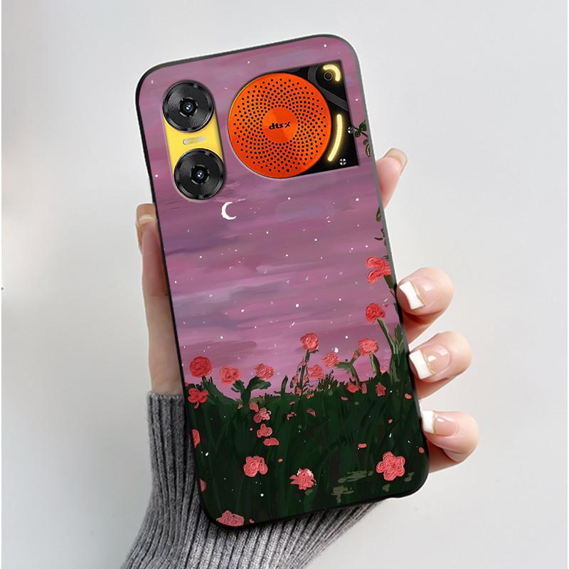 Custodia per Telefono Per ZTE Nubia Music 2 Custodia Z2460 Z2353 Estetica Gatto Carino Astronauta Nera Morbida TPU Silicone Copertura Protettiva Integrale