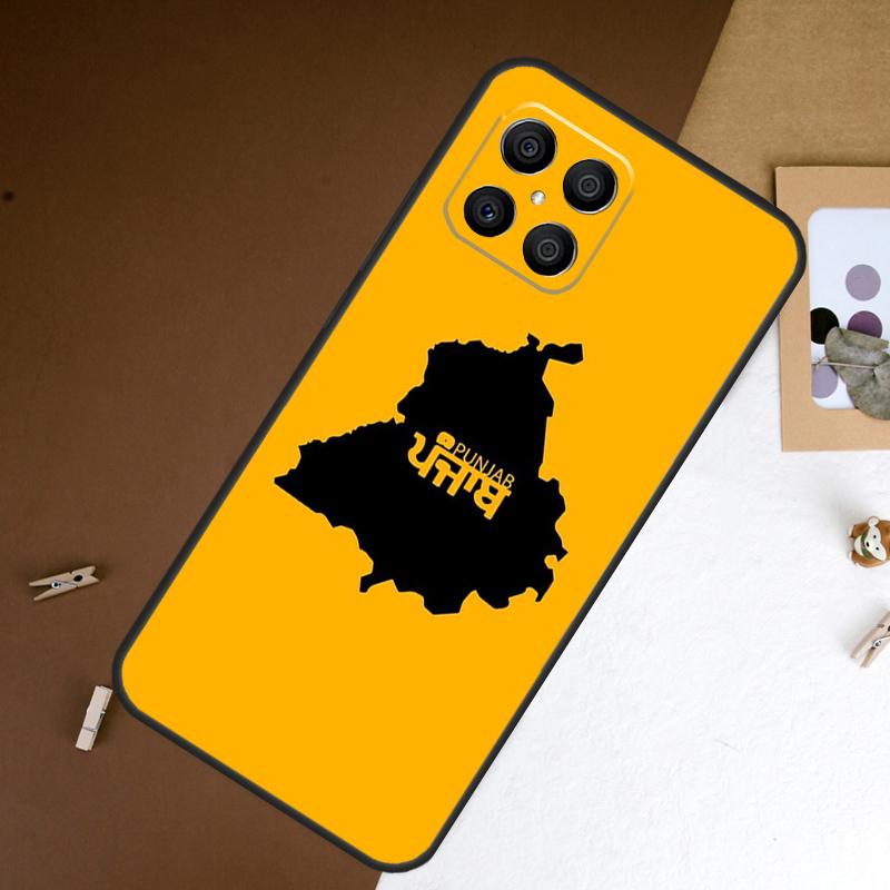 Punjab Map Outline Case For Honor 400 Pro 200 50 70 90 X9a X9b X9c X9d X8a X8b X8c Magic 7 Lite 5 6 8 Pro Cover