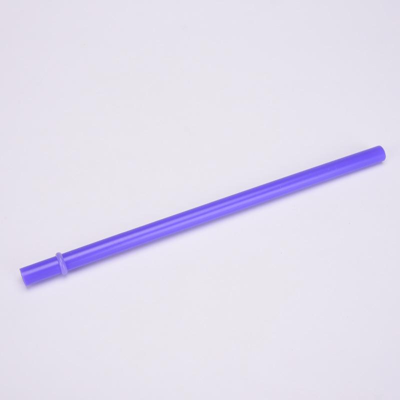 12Mm Aperture Straw Multi-Color Solid Color Plastic Cup Accessories Pp Straw Non-Disposable Straw With Ring