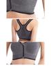 Women's Plus Size Shockproof Wire-Free Front Zip Sports Bra for Running & Yoga