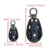 High-Load Sailboat Sheave Block – Single Pulley with Swivel Shackle & Plain Bearing (Durable, Heavy-Duty Marine Hardware)