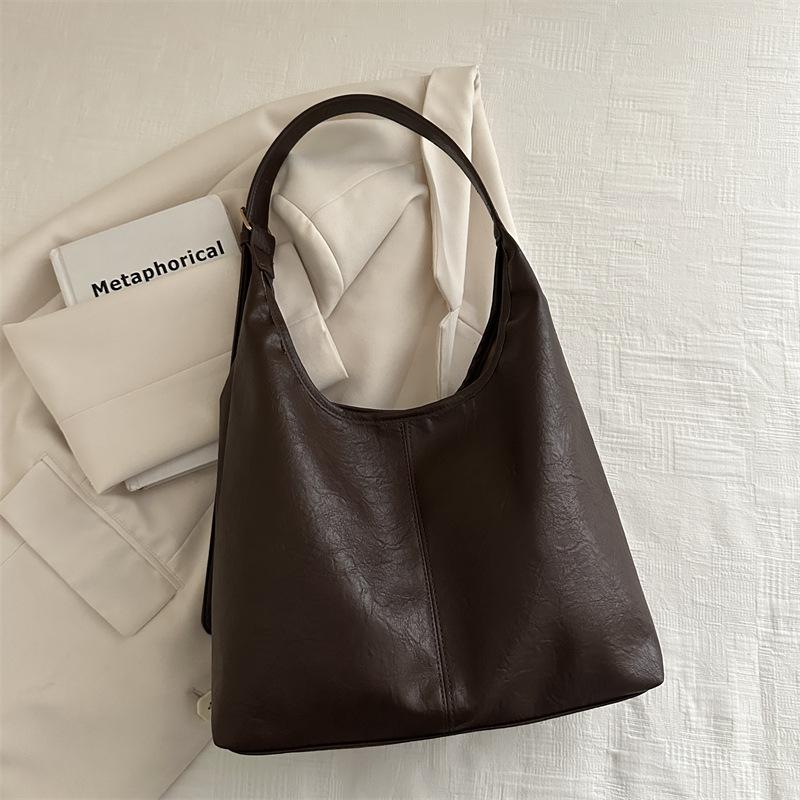 

Сумка Женская 2025 Новая Высокая Ценность Ретро Сумка Через Плечо Летняя Сумка-Ведро Тоут