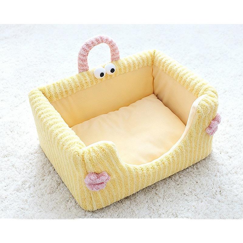 New Year Pet Bed - Red Detachable Sofa Style Dog Cat Bed Four Seasons Washable Cute Pet House for Festive Home