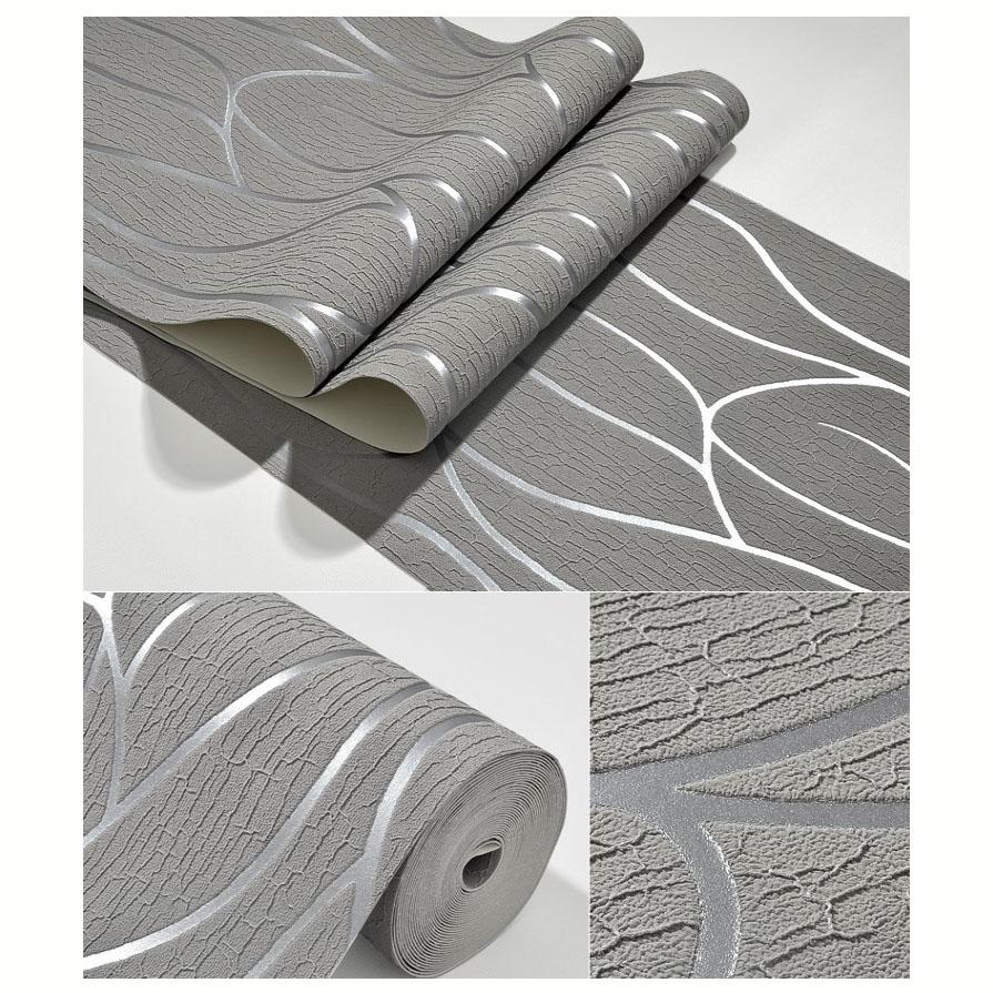 3D Embossed Non-Woven Wallpaper Soft Suede Texture Wall Covering TV Unit, Couch Backdrop & Bedroom (Unpasted, DIY Friendly)
