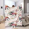 Colorful Floral Blanket Microfiber Flannel Cover Blanket Bedroom Living Room Sofa Soft And Comfortable Home Decoration
