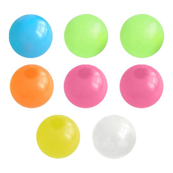 4/8/6/12Pcs Luminous Sticky Ball Glow-in-the-dark Wall Ceiling Sticky Ball TPR Anxiety Relief Stress Ball