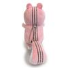 Morisaka Global Mochi Chipmunk-kun Mini 6 X 6 X 13cm Pink Plush Mascot with Ball Chain Mochi Series MOSH-0120