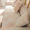 Korean Style Spliced Fabric Bow Sofa Cover Slip Resistant Slipcover Seat Sofa Towel Dust Cover Towel Couches For Living Room