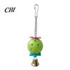 Hanging Bird Toy Parrot Foraging Ball Toy, Plastic Hollow with Bell, Cage Enrichment for Lovebird Budgie Cockatiel Conure