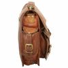 Bag Goat Messenger Leather Vintage Laptop Shoulder Briefcase Brown Men's
