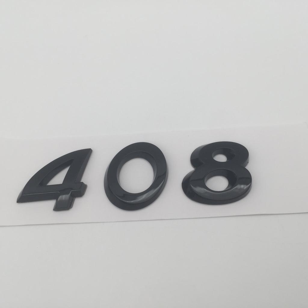 1pcs 3D ABS GT 206 207 208 301 307 308 408 508 car Letter Emblem Rear tail trunk Decals badge sticker Decal styling Accessories