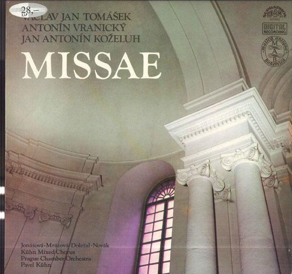 

LP Record JANA JONASOVA MARIE MRAZOVA VLADI Vaclav Jan Tomasek Missa Solemnis 1112463132G SUPRAPHON 1986 Czechoslov Classical Used