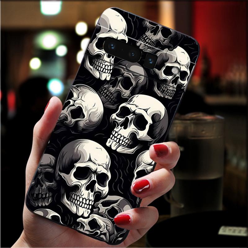 

Phone Case For Google Pixel 10 9 Pro XL 9A 8 7 6 Pro Pixel 8A 7A 6A Pixel 8 7 6 5 Skull Case Google Pixel 8