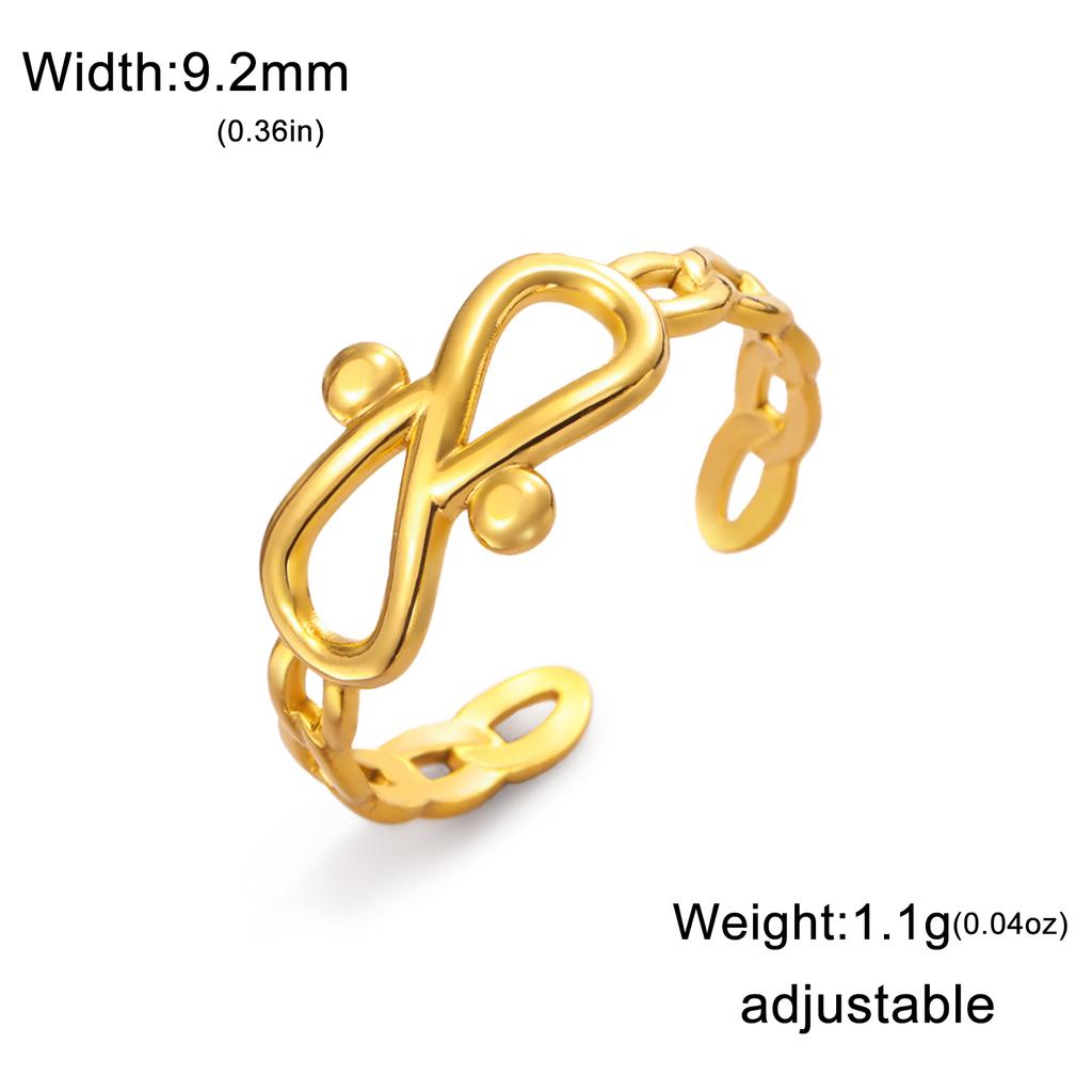 Fashion Stainless Steel Open Ring Dragonfly Irregular Geometric Finger Rings Women Jewelry Wedding Gift Wholesale