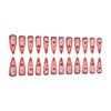 Press on Nail Stilettos Almond Fake Nail French Full Cover Acrylic False Nail Valentine Design Fake Nail for Women Girls