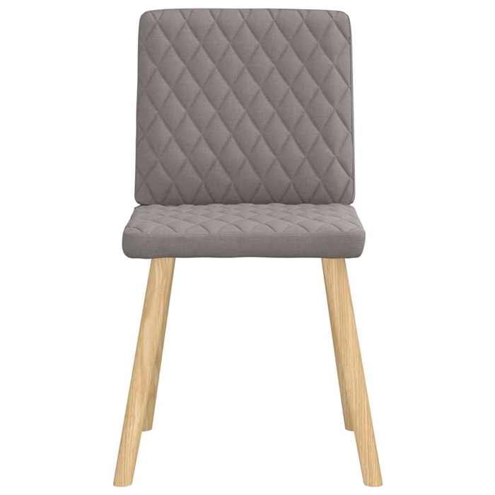 VidaXL Dining Chairs Set of 2 Taupe Fabric, Chair, Living Room Chair, Accent Chair, Kitchen Chair, Room Seat 4101127