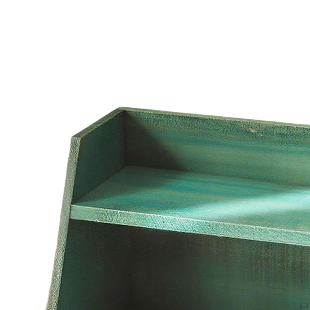 Wood Countertop Organizer Desktop Space Saving Double Layer Mug Tea Storage Display Shelf