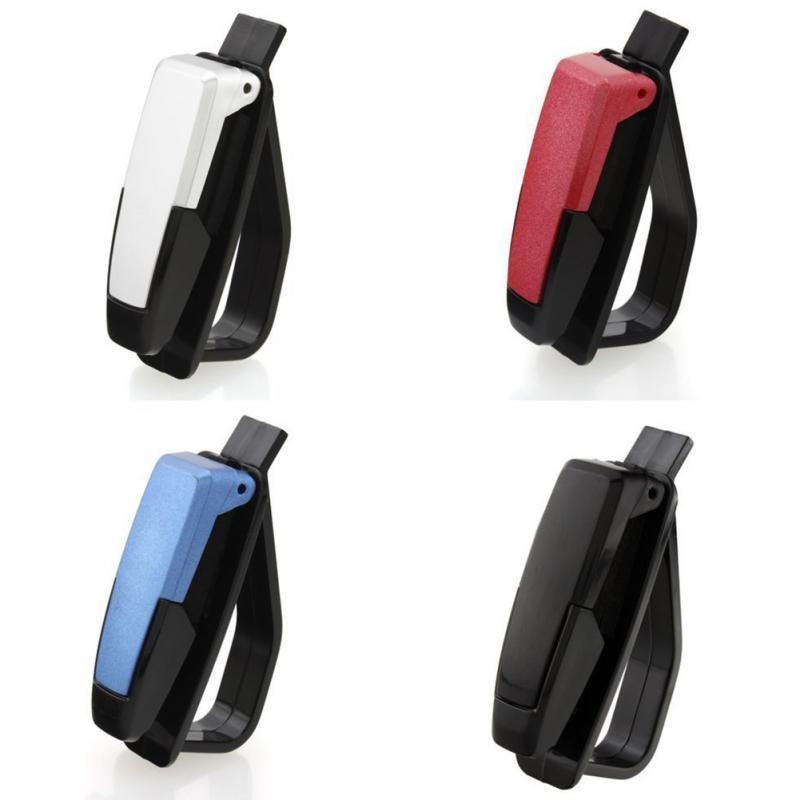 Fit Sun Visor Portable Car Sunglasses Eye Glasses Ticket Card Pen Holder Clip Cases Random Color
