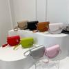 Retro Fashion Pu Leather Saddle Bag For Women 2024 Summer Versatile Shoulder Bag