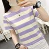 Navava Unisex STriped Round Neck ShorT Sleeve T shirT nT2685
