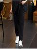 Unisex Plus Size Velvet Corduroy Harem Sweatpants - Warm, High Waist, Tapered Leg, Casual Fit for Autumn/Winter