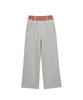 PANDORAFIT Check Banding Pants (Melange Gray)