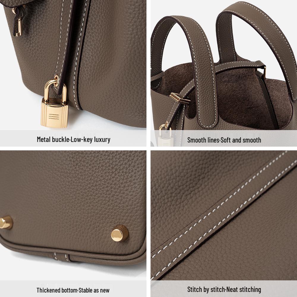 Bags 2025 Luxury Women's Leather Bucket, Mommy, and Wedding Handbag