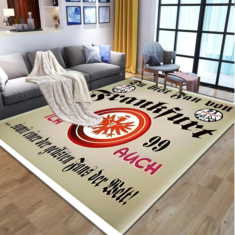 Eintracht Frankfurt Pattern Rug, Indoor/Outdoor Mat, for Picnic, Gameroom, Bedroom, Office, Living Room, Home Decor Carpet, Birthday Gift