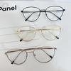 2025 Vintage Silver Metal Eyeglasses: Anti-Blue Light, Non-Prescription, Unisex, Fit for Myopia