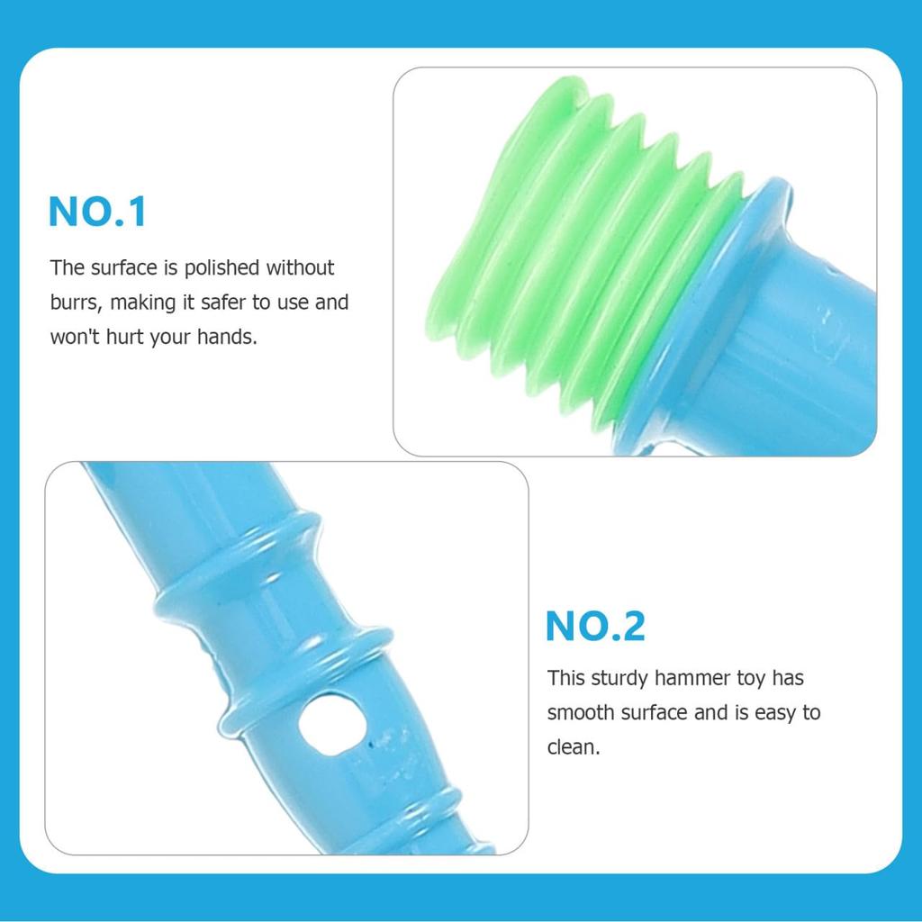 Set YARNOW de 6 Ciocane Muzicale pentru Bebeluși, Plastic, Emite Sunete la Impact, Educațional pentru Copii Peste 1 An, Stimulare Senzorială și Dexteritate