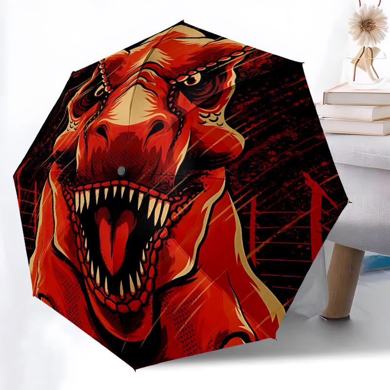 1pc Dinosaur Jurassic Windproof Automatic Umbrella, Lightweight for Women/Men, Perfect Christmas Gift a0811271