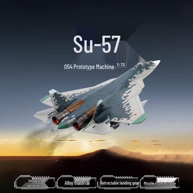 Russian Su-57 Fighter Jet Model 1:72 Scale