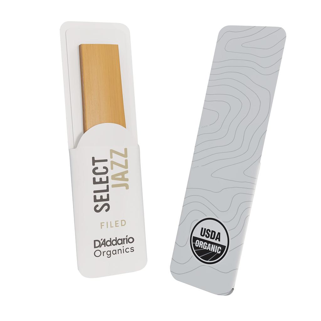 WoodWinds Select Jazz Field Reeds for Soprano USDA Organic ORSF10SSX2S D'Addario Saxophone, Certified, [2S Hardness], 10-Pack