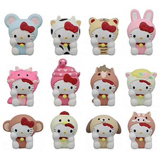 

Sanrio Hello Kitty Good Luck Знак зодиака Фигурка Коллекция Товары [Включает в себя гадание на удачу] (Набор из 12)