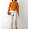 Women's 2024 Autumn/Winter Loose Knit Turtleneck Sweater - Solid Color, Long-Sleeved Korean Style Top