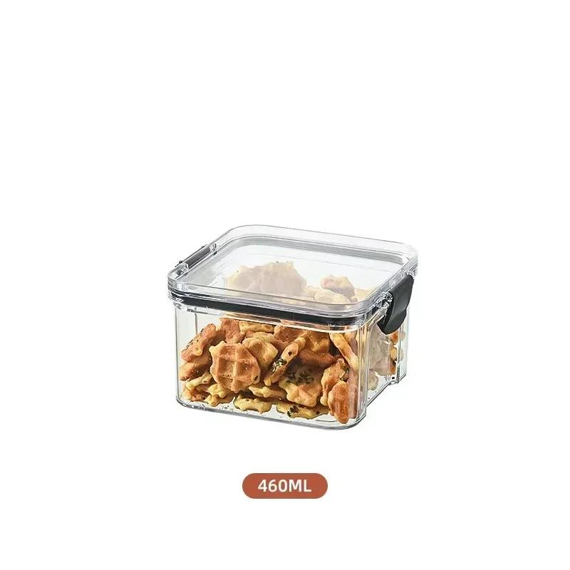 Kitchen Refrigerator Food Storage Container Multigrain Storage Tank Transparent Sealed Cans Noodle Box Bottle Canisters with Lid