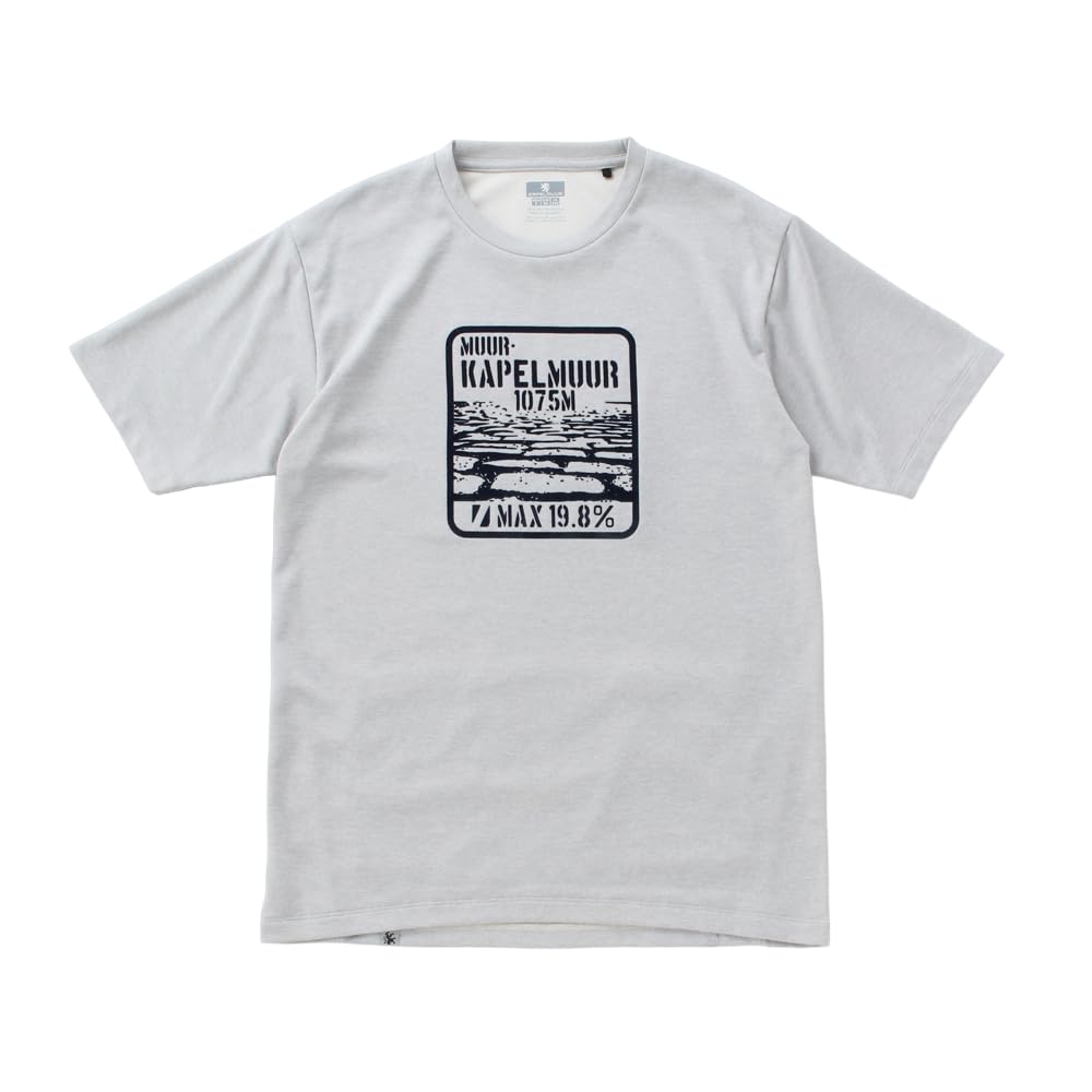 

Kapelmuur Short Sleeve Cycling Jersey, Dry T-Shirt, Gray, Medium