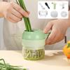 4 In1 Multifunctional Electric Vegetable Cutter Slicer Garlic Mud Masher Garlic Chopper Cutting Pressing Mixer Food Slice