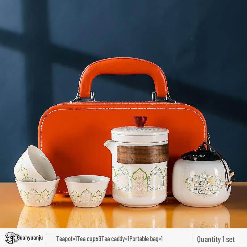 Youluo Nordic Portable Ceramic Travel Tea Set