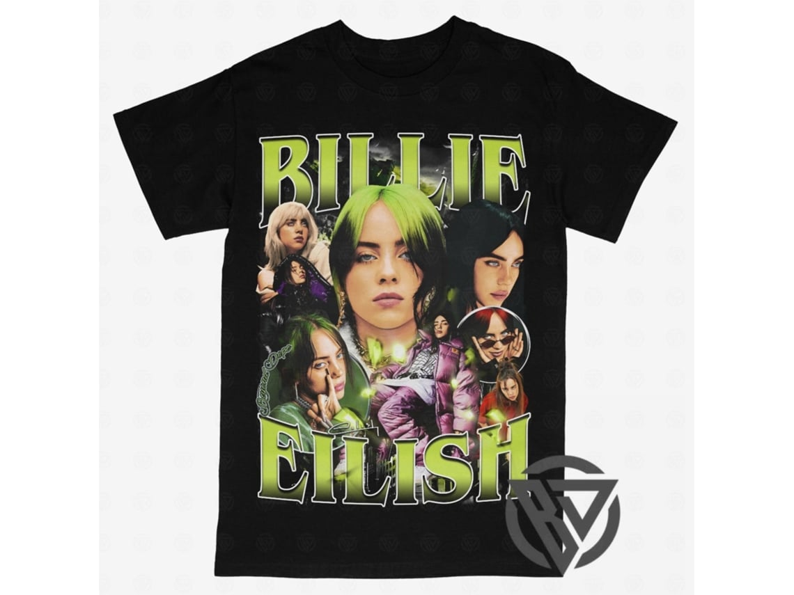 

Unissexo Rockinstone Billie Eilish Tour Music 2026 Summer New Hot Selling Mens Womens Casual Cotton Tshirt M